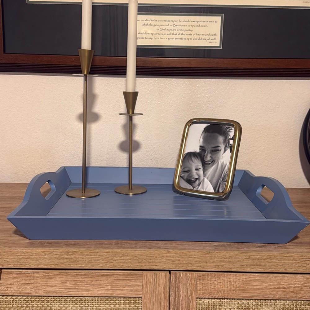 Blue Decorative Tray